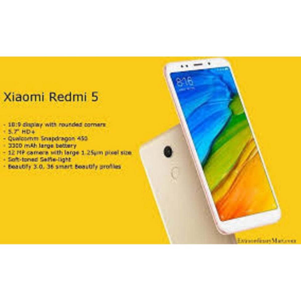 HẾT CỠ GIÁ điện thoại Xiaomi Redmi 5 2sim ram 3G/32G mới - Có TIẾNG VIỆT, chơi PUBG/Free Fire mượt ???