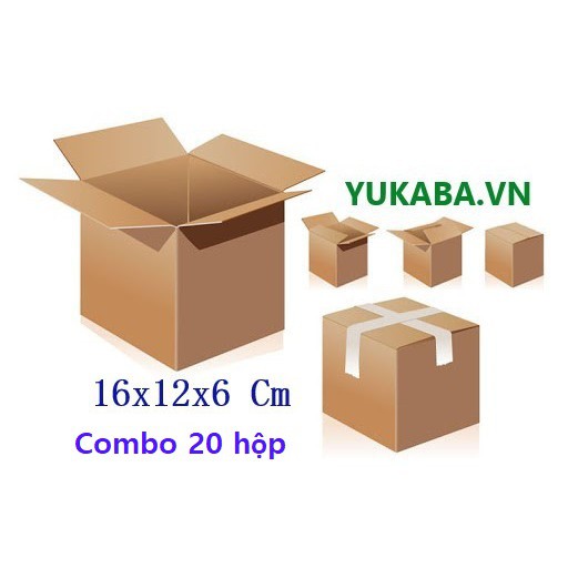 HL - Combo 20 Hộp Thùng carton 16x12x6