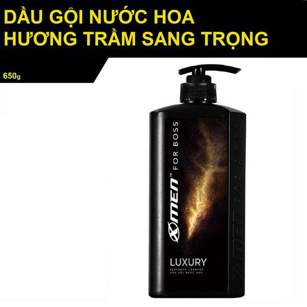 Dầu gội nước hoa X-Men For Boss Luxury 650g - Mùi hương sang trọng tinh tế