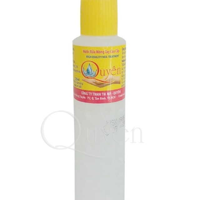 Nước rửa móng tay,nước tẩy móng tay, Acetone chùi móng tay Quyên cao cấp