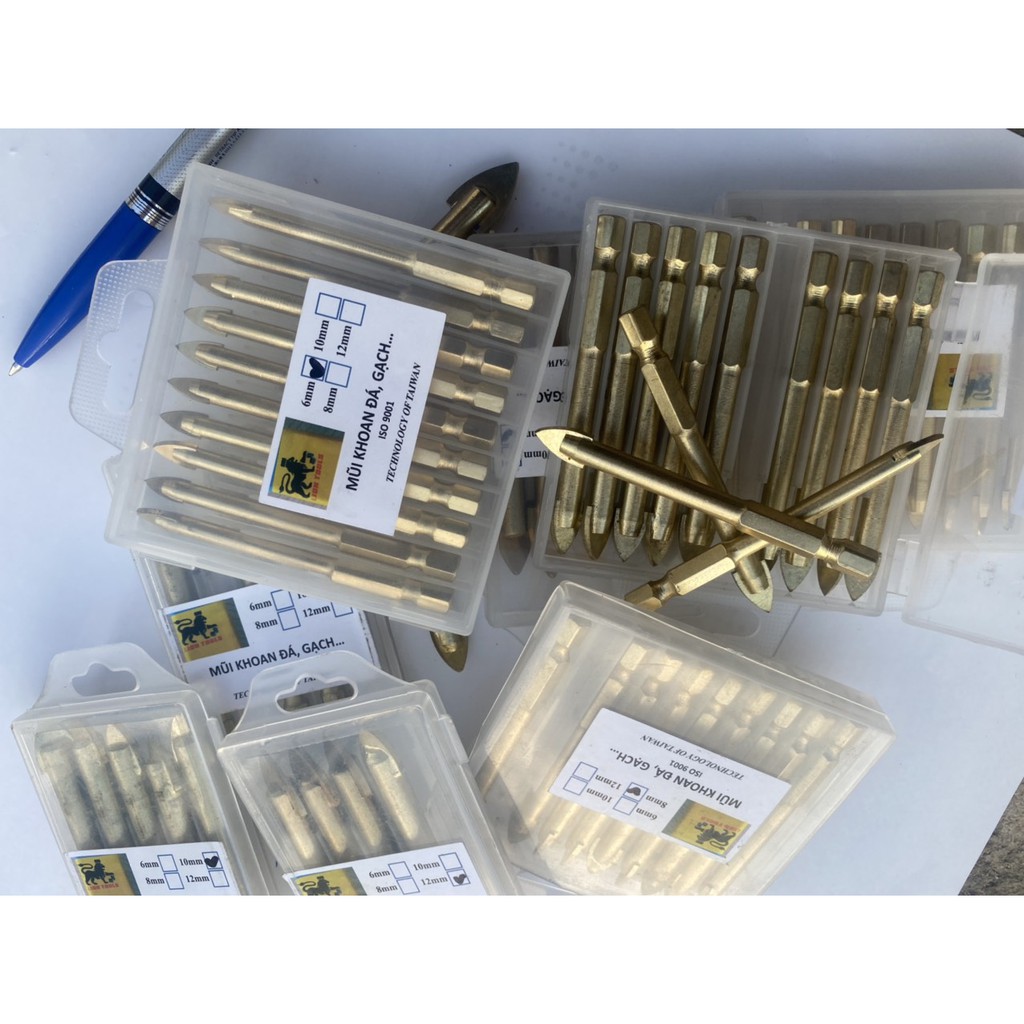 combo bộ 4 mũi đa năng 6-8-10-12mm chân lục giác