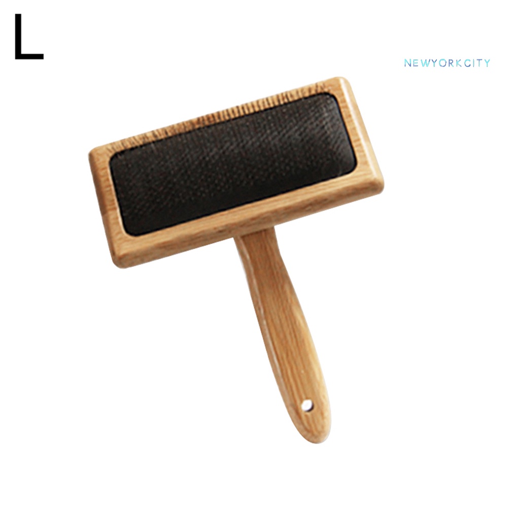 Lược Chải Lông Thú Cưng Tay Cầm Gỗ Tiện Dụng