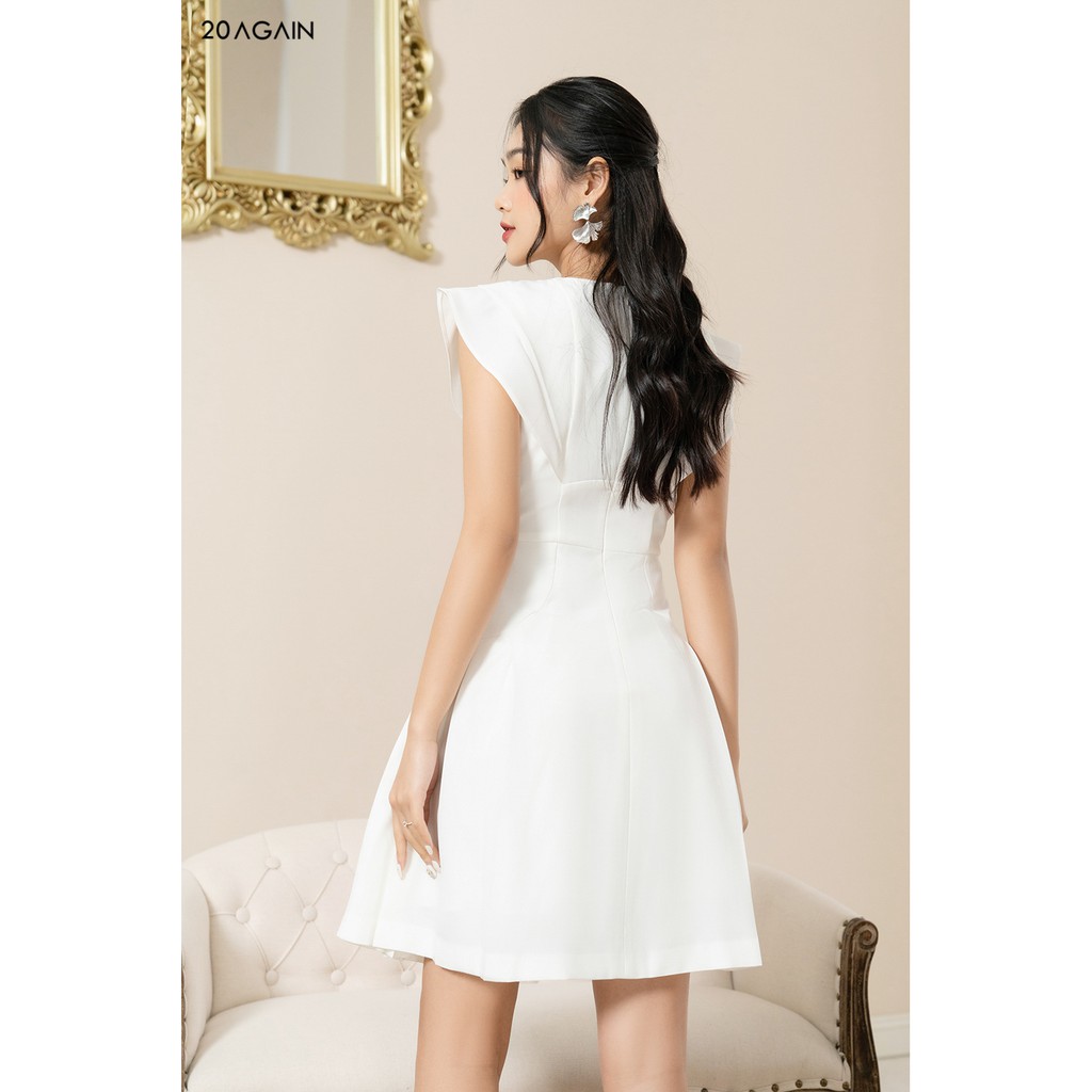Đầm Xòe Vai Chờm Cổ Tim 20AGAIN DEA0979 | BigBuy360 - bigbuy360.vn