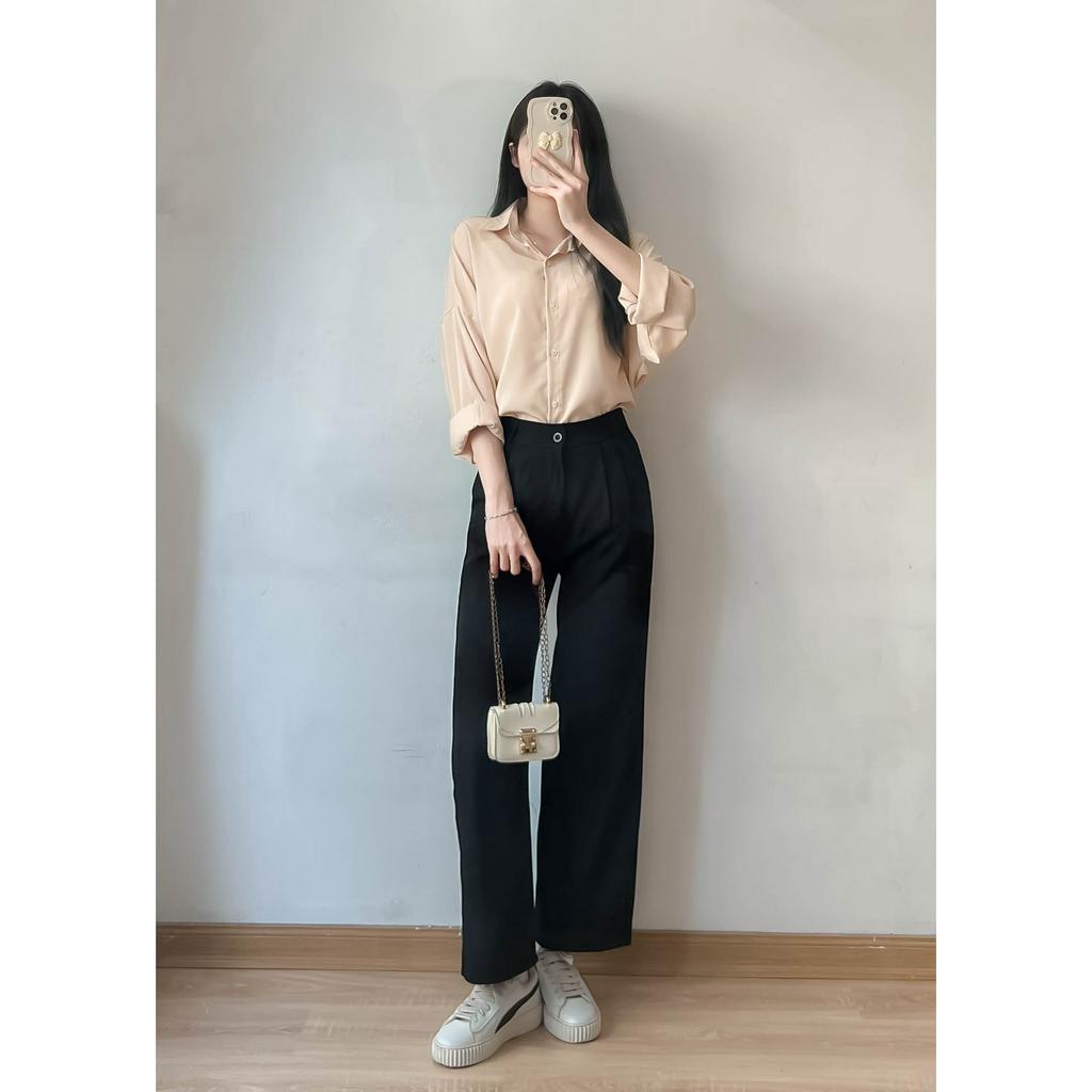 Quần culottes suông ống đứng túi tam giác công sở 247store _Quansuong213