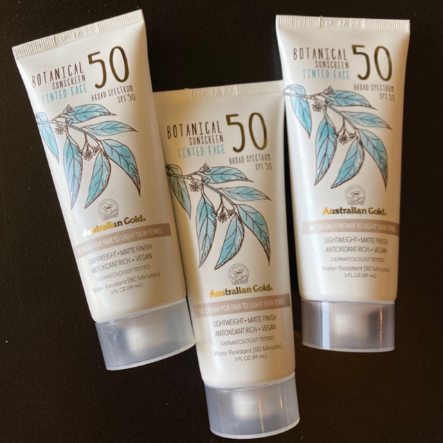Kem chống nắng Botanical SPF 50 Australian Gold Tinted Sunscreen 88ml