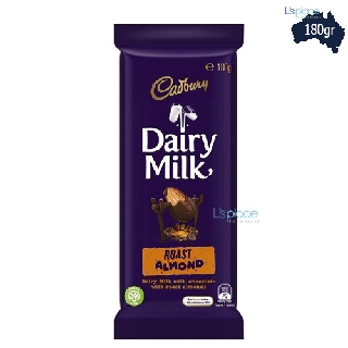 Socola Sữa Với Hạnh Nhân Nướng Cadbury hiệu Dairy Milk 180g