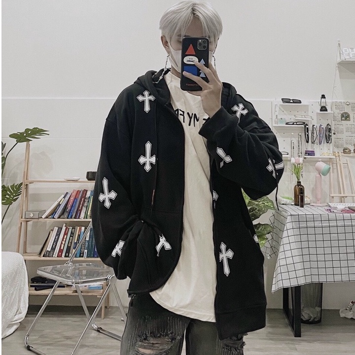 HOT TREND 2022 - Áo khoác nỉ in hình thánh giá full áo , Nỉ cao cấp