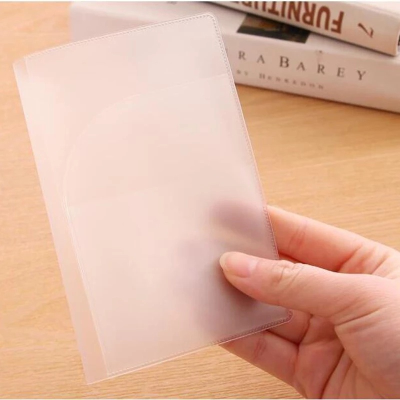 Vỏ Bọc Hộ Chiếu/Thẻ ID Bằng PVC Mặt Nhám Trong Suốt Chống Thấm Nước/Bẩn/Bẩn Dùng Khi Đi Du Lịch