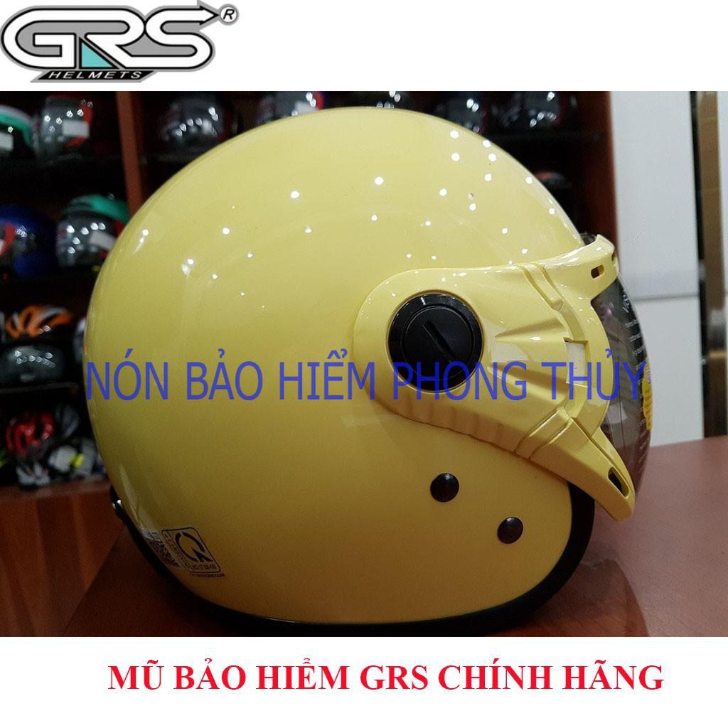 [ SHOPEE ] MŨ BẢO HIỂM 3/4 ĐẦU GRS CHÍNH HÃNG - A368 KÍNH