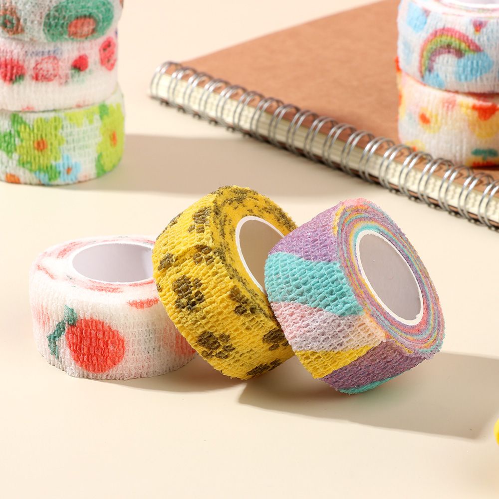 Krny Ngón Tay Bảo Vệ Tự dính Băng Thun Hoạt Hình Khớp Đầu Gối Băng