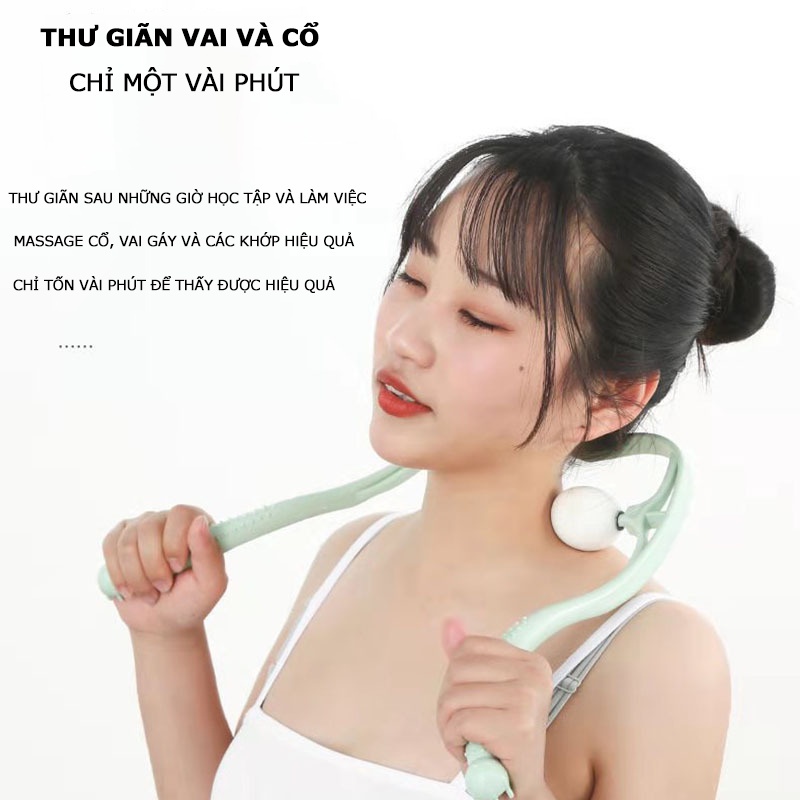 Dụng Cụ Massage Cột Sống Cổ, Vai Gáy Bằng Tay, Giúp Thư Giãn Hiệu Quả Và Nhanh Chóng, Dễ Dàng Sử Dụng