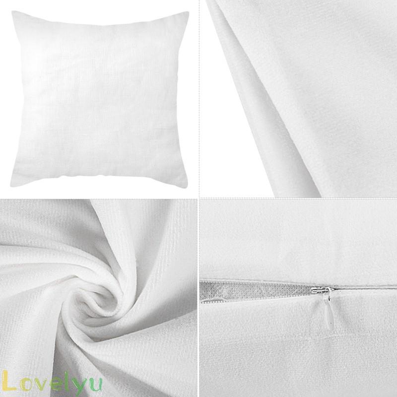 [ FAST SHIPPING ]For Sofa Linen Pillowcase Xmas Cotton Pillow Covers Christmas Deer Cushion Cover