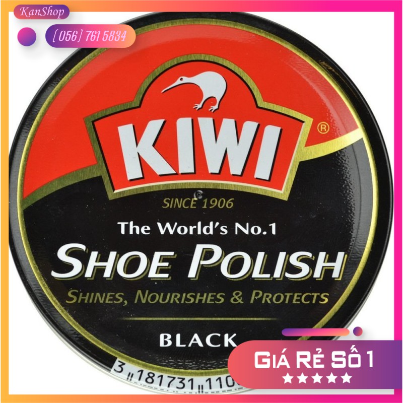 Xi Đánh Bóng Giày Kiwi Shoe Polish No.1(45ml) Màu Đen