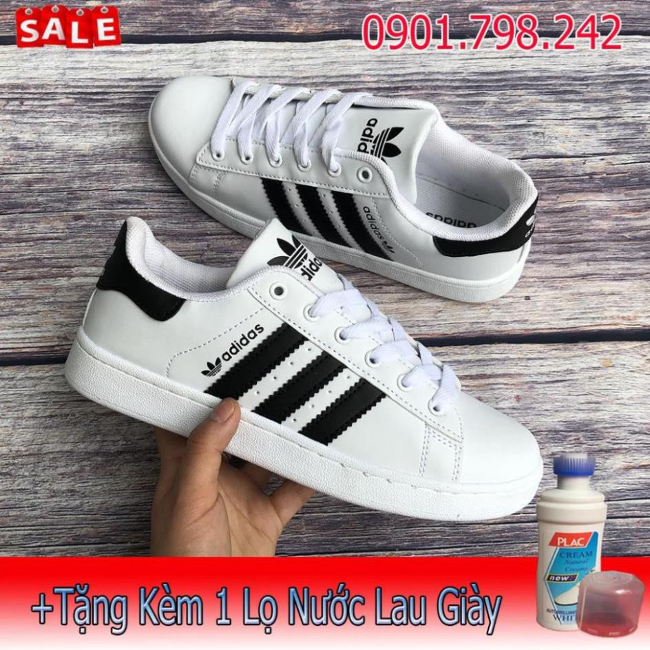 Giày Adidas Trơn Sọc Đen Trắng Gía Rẻ Kèm VIDEO . 2020 Xịn Nhẩt 2021 $ ' *