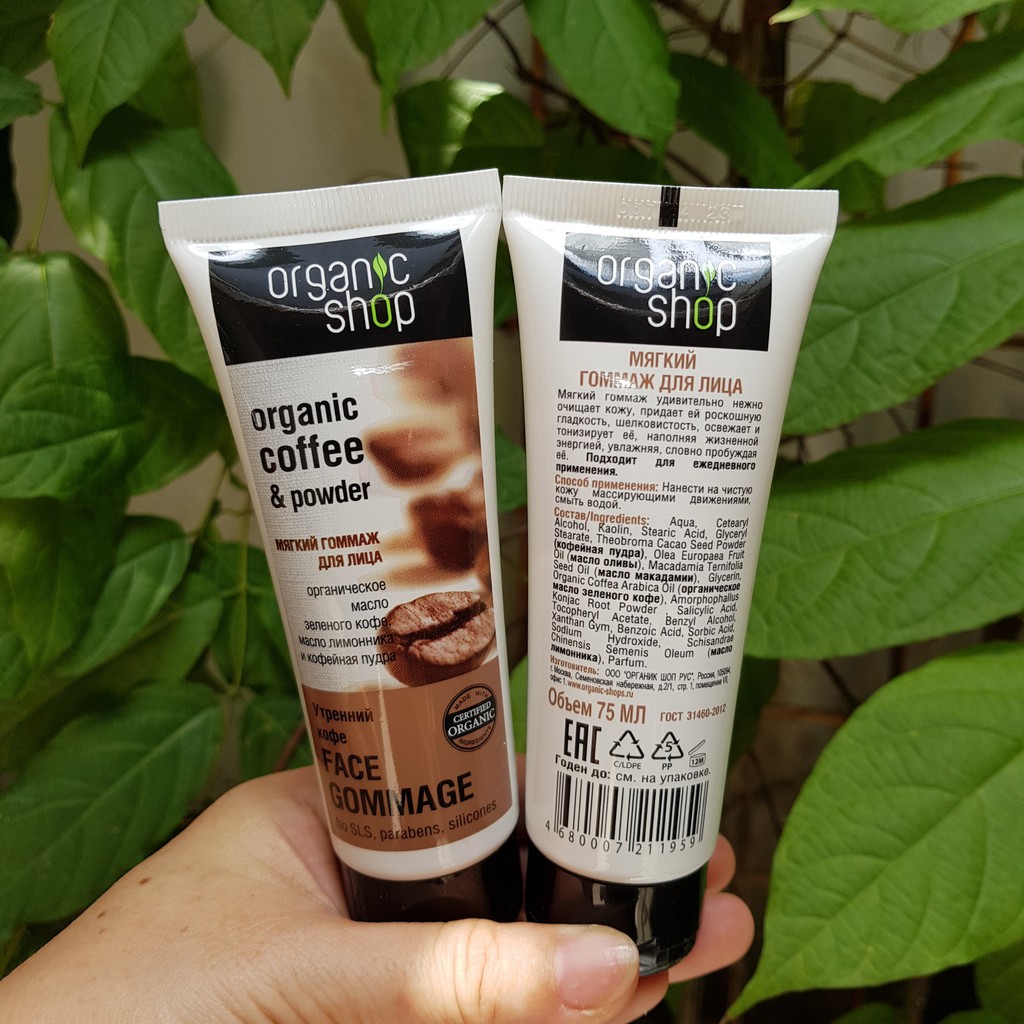 TẨY TẾ BÀO CHẾT MẶT ORGANIC SHOP OGANIC COFFE POWDER