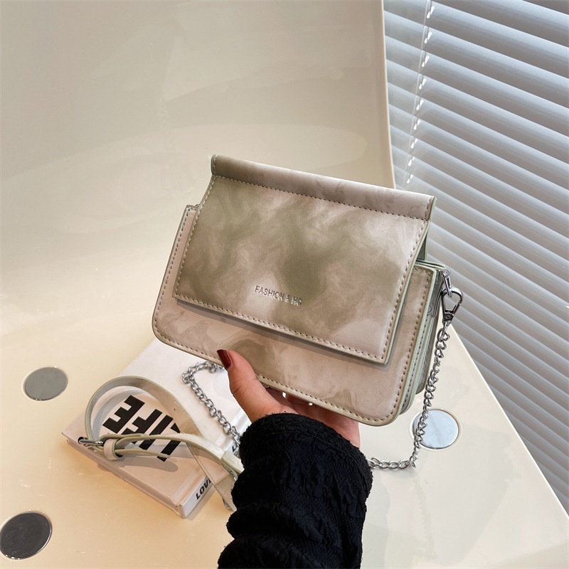 Túi Đeo Vai Hình Vuông Cỡ Nhỏ Màu gradient Phối Dây Xích Thời Trang Cho Nữ