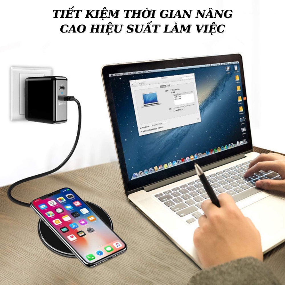 Đế Sạc Nhanh Không Dây 15W , chân sạc tyce - c , an toàn , tiện lợi , bảo hành 24 tháng