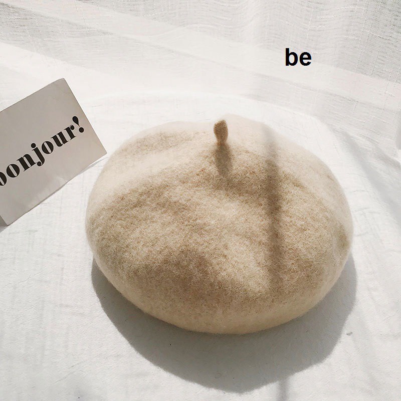 Mũ nồi vải len màu trơn phong cách trẻ trung cho nữ XOÀI STORE