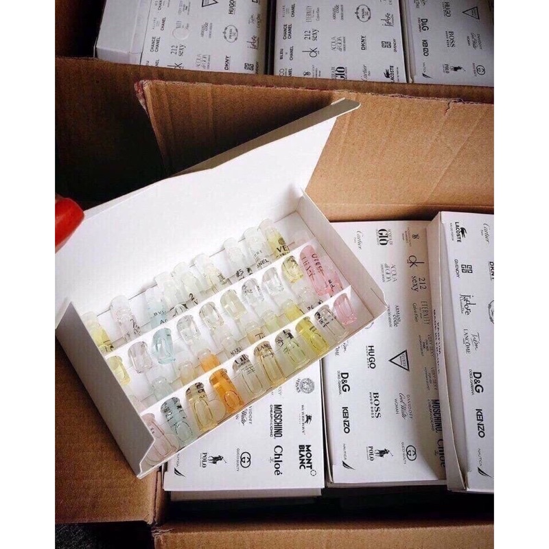Nước hoa test mini dạng chấm đủ mùi sang chảnh