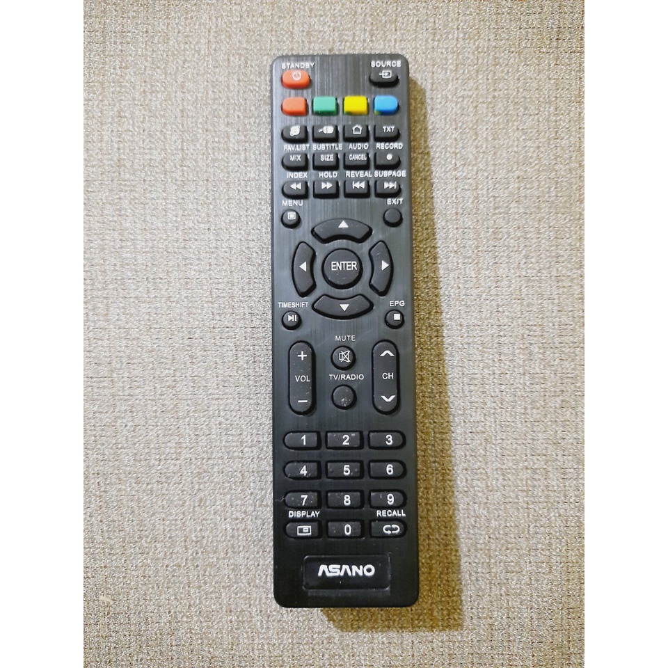 Remote Điều khiển TV Asano ngắn - Hàng mới chính hãng 100% tặng kèm Pin