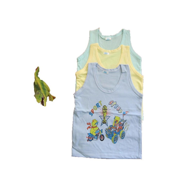 Áo sơ sinh ba lỗ màu in hình cho bé từ sơ sinh đến 19kg