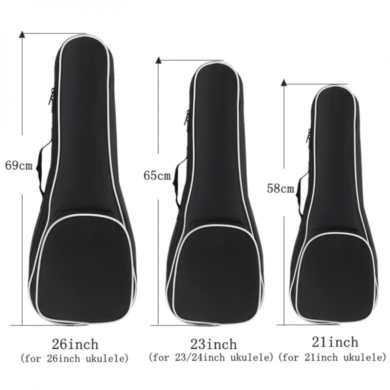Túi Bảo Vệ Đàn Ukulele Tiện Dụng 21 / 23 / 26 Inch 5mm