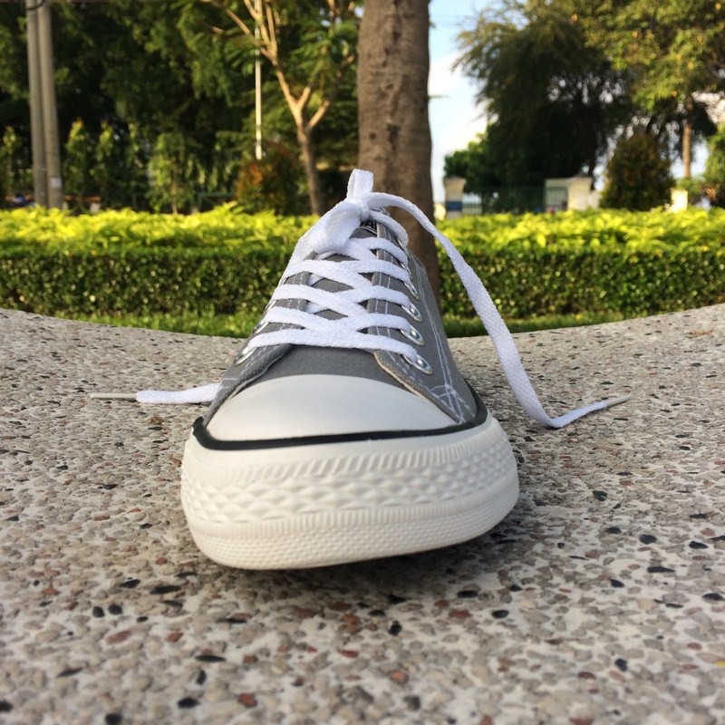 Giày  AllStar Cổ Thấp Xám Nhạt Nam