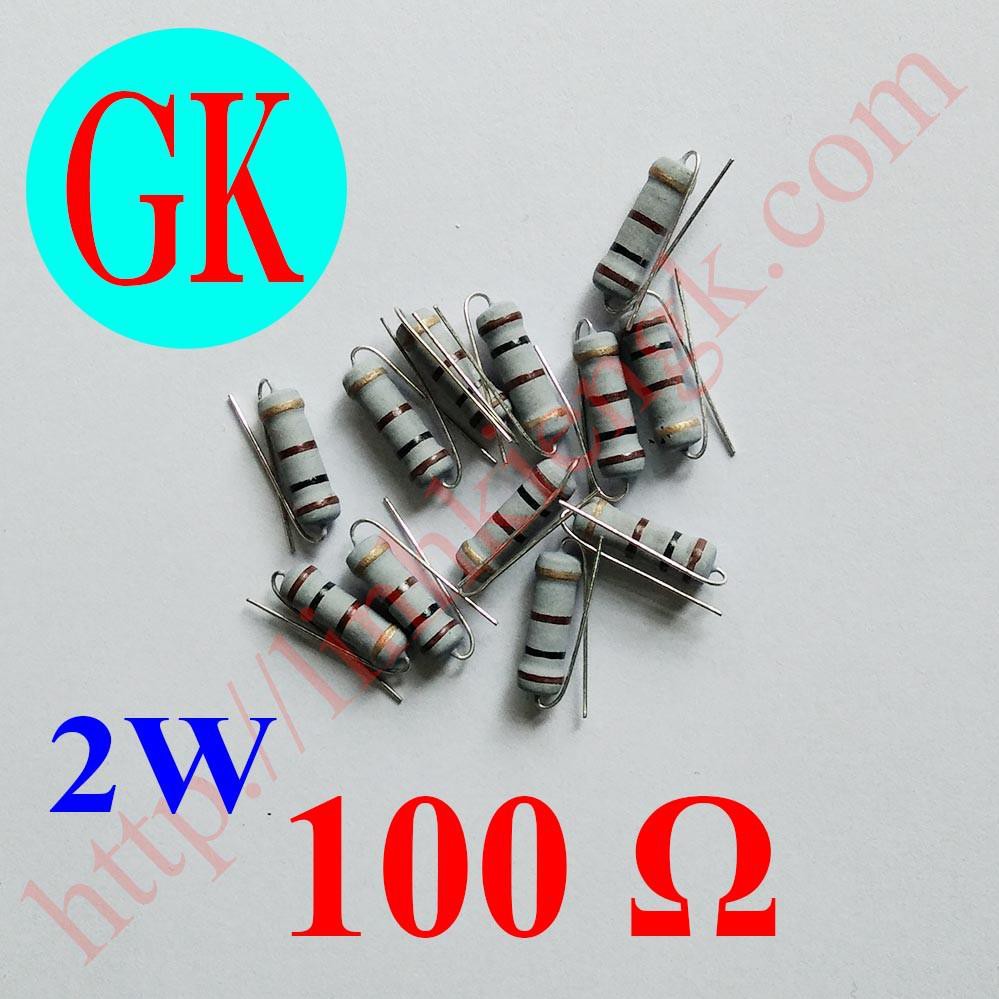 [20 cái] Điện trở 100 ôm 2w