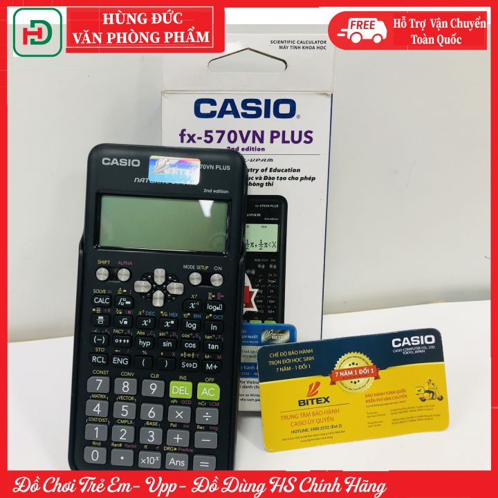 ❤️ HÀNG CÓ SẴN ❤️ Máy tính học sinh Casio FX 570 VN Plus- Bảo hành 03 năm