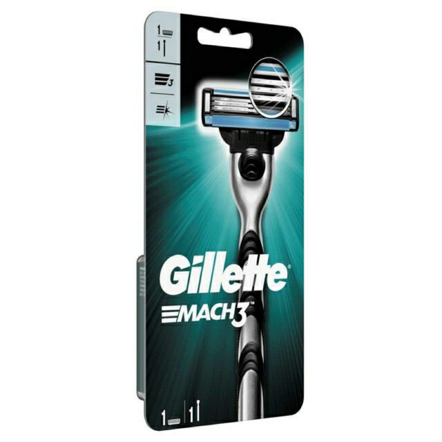 (Mẫu mới)Dao Cạo Râu Gillette Mach3 Classic (Cán Dao + Lưỡi Dao) - Mach 3 Basic cao cấp