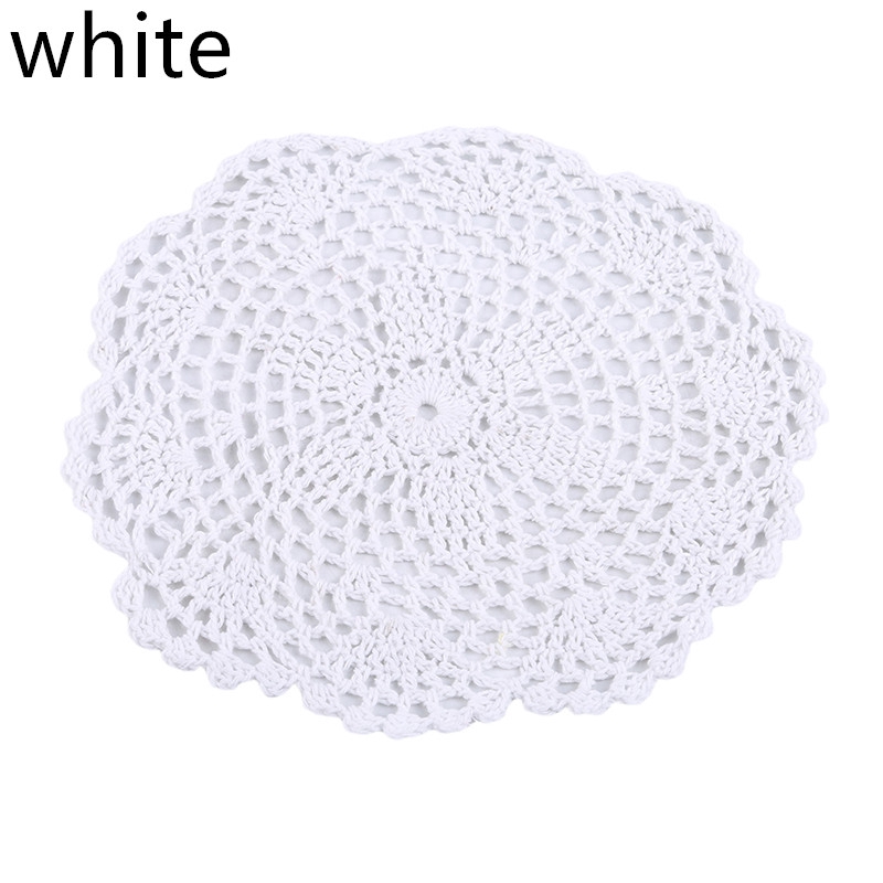 Cup Pad Vintage Floral Hand Crochet Table Mat Crochet Placemat Coasters Circular