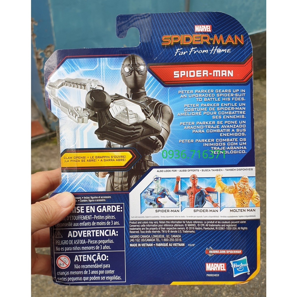 Mô hình nhân vật Marvel Spider-Man Far From Home MÀU ĐEN