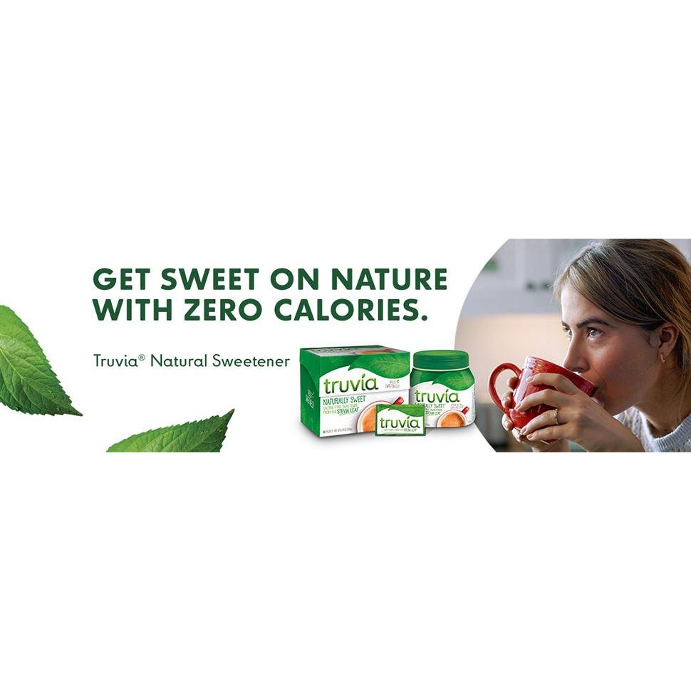 [Combo gói lẻ tách thùng] Đường cỏ ngọt (kiêng) Truvia Natural Stevia Sweetener Packets, non-GMO, sugar-free (2g)