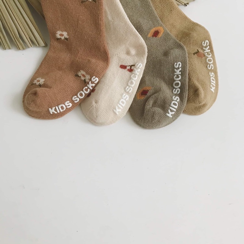 Tất chống trượt NEMO BABY họa tiết hoa nhí ngọt ngào dành cho bé gái 0-5 tuổi