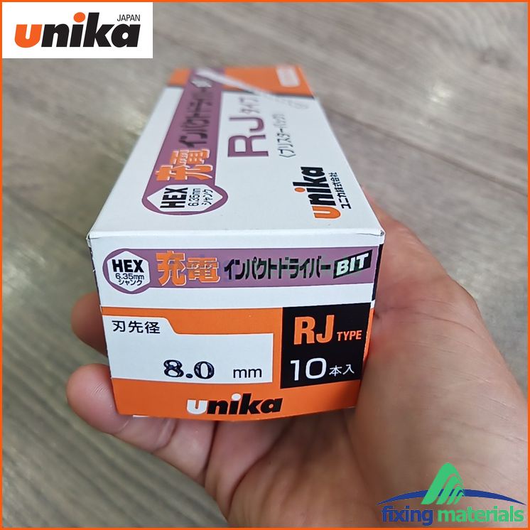 Sỉ nguyên hộp 10 mũi khoan tường Unika RJ, chuôi lục giác (Chính hãng Unika)