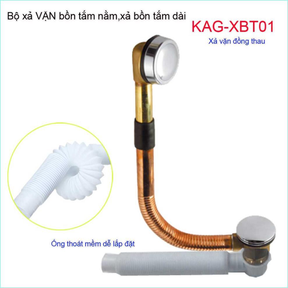 Xả vặn bồn tắm bằng thau, Bộ xả dùng cho bồn tắm nằm KAG-XBT01