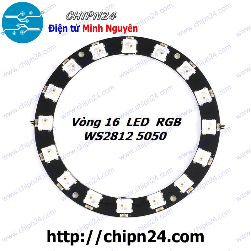 [1 CÁI] (F121.5) Mạch Led RGB Neopixel WS2812 5050 (16 LED TRÒN)