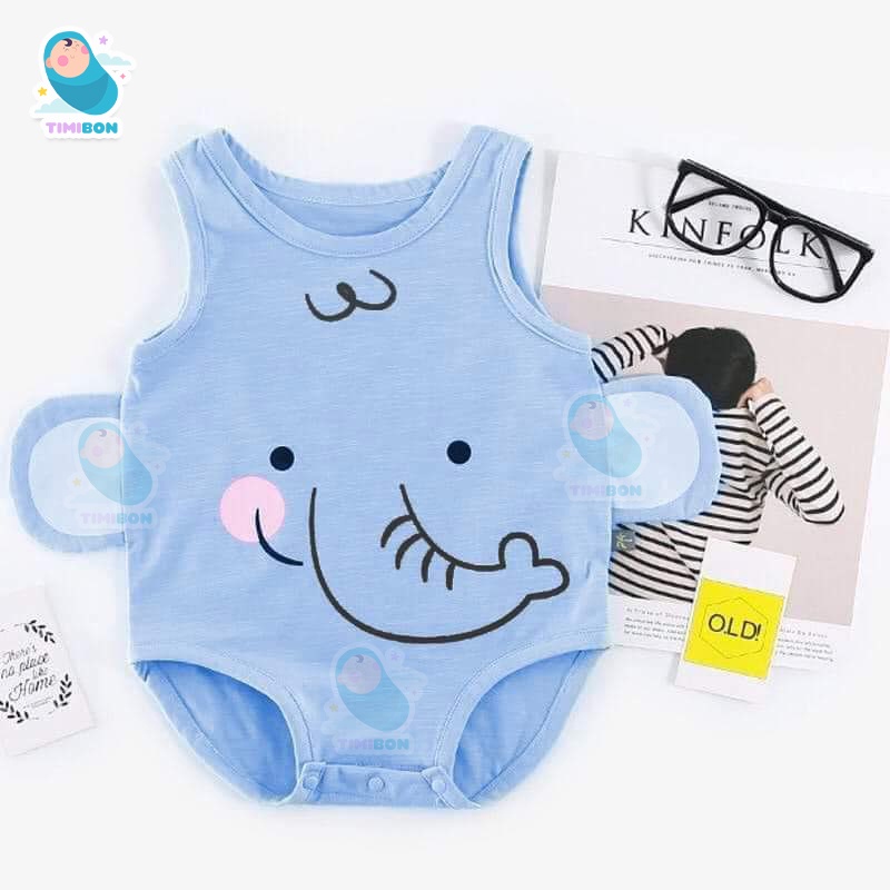 Body Chip Sát Nách Cho Bé Chất Cotton Mềm Mịn Mẫu Bodysuit Quần Áo Sơ Sinh Bé Trai Bé Gái Siêu Dễ Thương - [BDCHIP1]