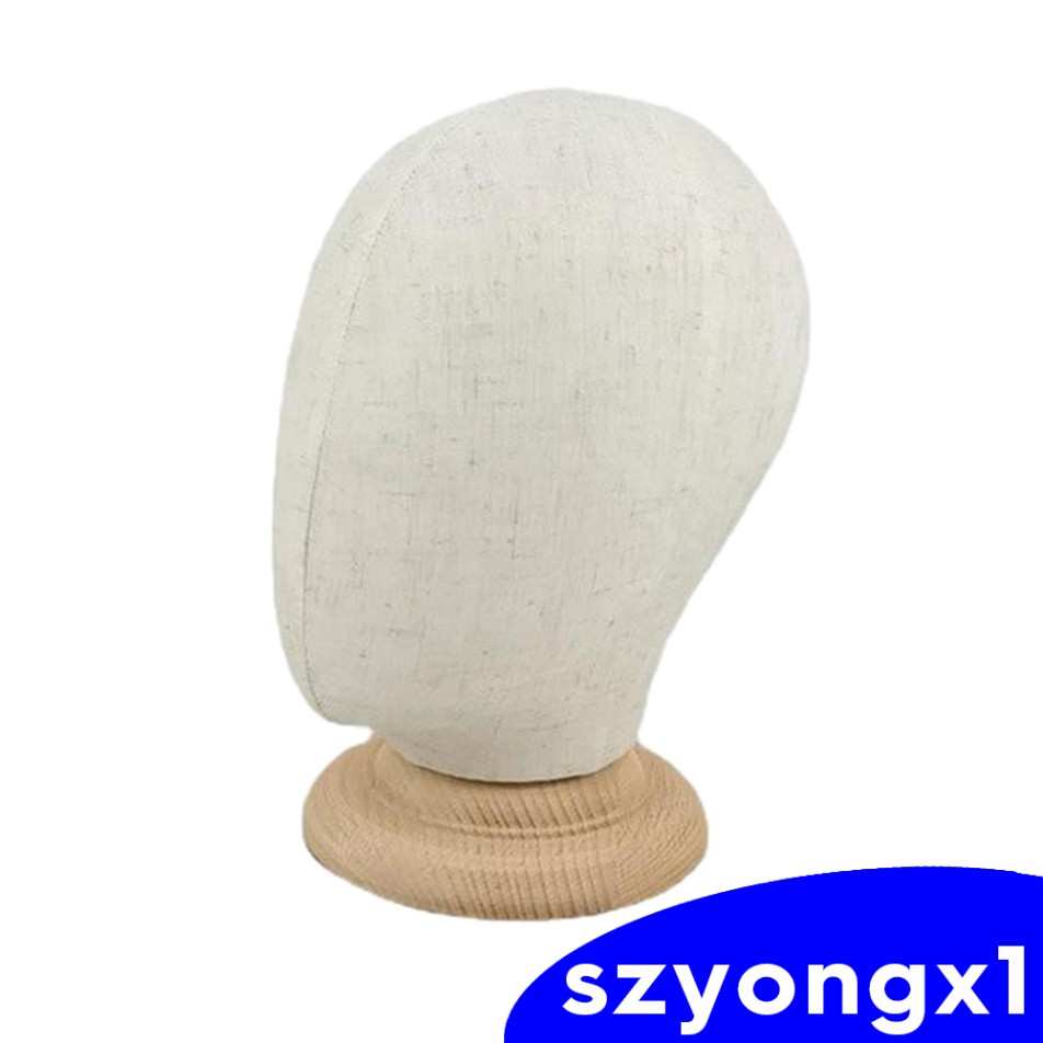 (Hàng Mới Về) Đầu Ma Nơ Canh Bằng Vải Canvas Trưng Bày Tóc Giả Tiện Dụng