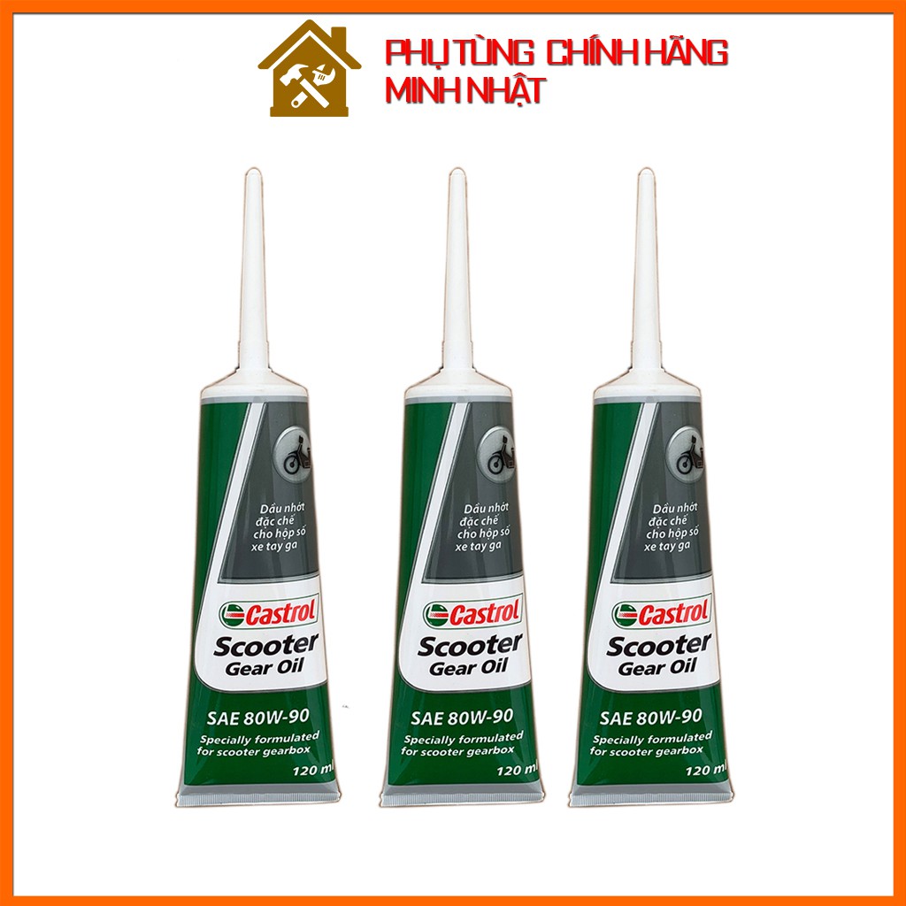 Dầu láp xe ga | Nhớt láp xe ga | Dầu nhớt hộp số Castrol Scooter Gear Oil 80W90 120ml cho xe tay ga