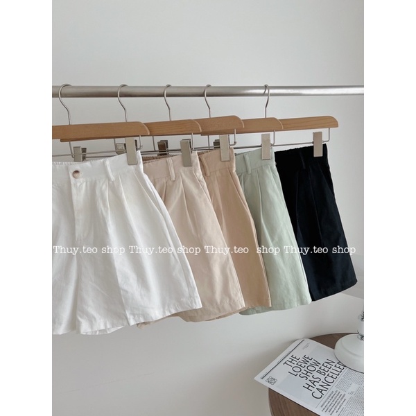 [Hàng mới] QUẦN SOOC TRƠN KAKI MỀM CẠP CAO 8901