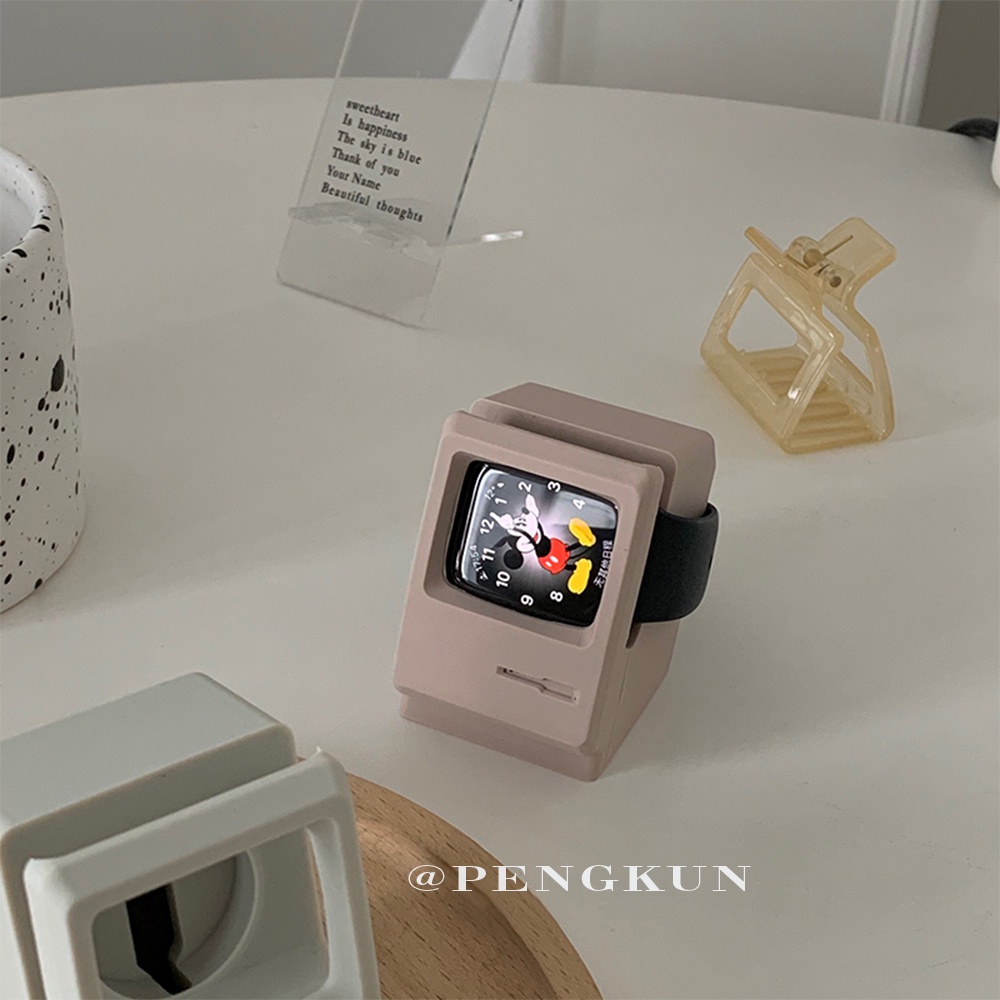 Đế sạc cho đồng hồ Iwatch 4 5 6 SE bằng silicone kiểu cổ điển