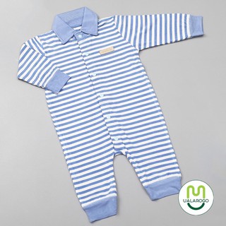 Bộ body sơ sinh kẻ ngang Ualarogo có cổ UR3467