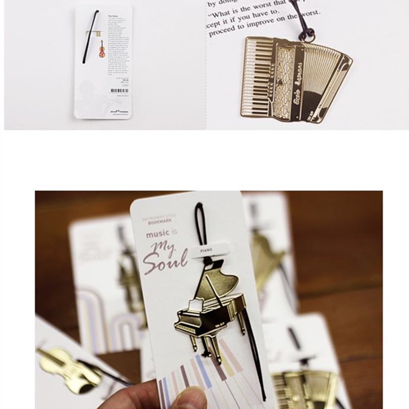 1 Dụng Cụ Đánh Dấu Trang Sách Mạ Vàng 18K Hình Chiếc Lá Tiện Dụng C6832