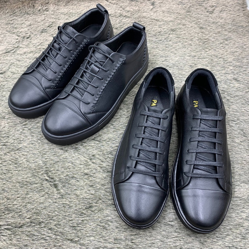Giầy thể thao/sneaker nam da bò đế cao su đúc