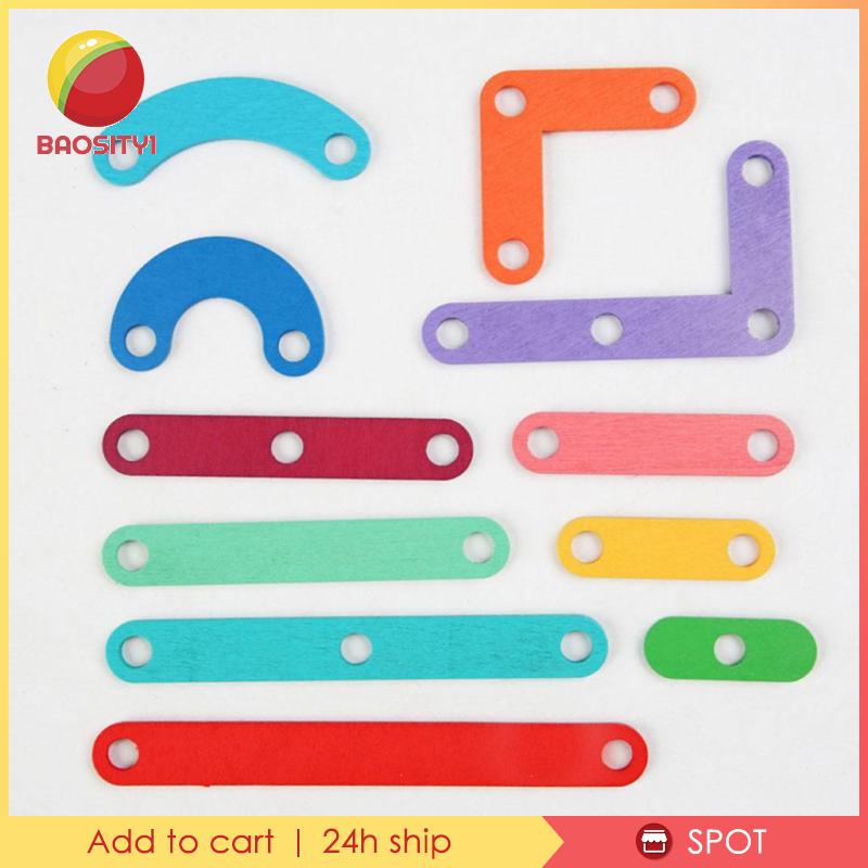 [Baosity1] Đồ Chơi Lắp Ghép Chữ Cái Và Số Bằng Gỗ Nhiều Màu Sắc Cho Bé