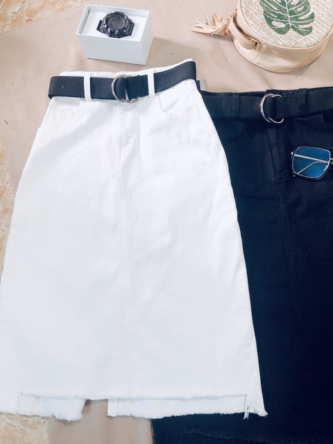 Váy Dài Siêu Xinh Rách Gấu Phong Cách Hàn Quốc