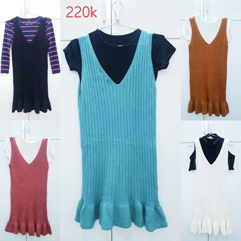 Đầm len đuôi cá