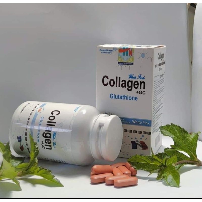 viên uống collagen+GC, (Hàng chính hãng từ pháp), Hỗ trợ làm trắng da, làm đẹp da, Hộp 60 viên