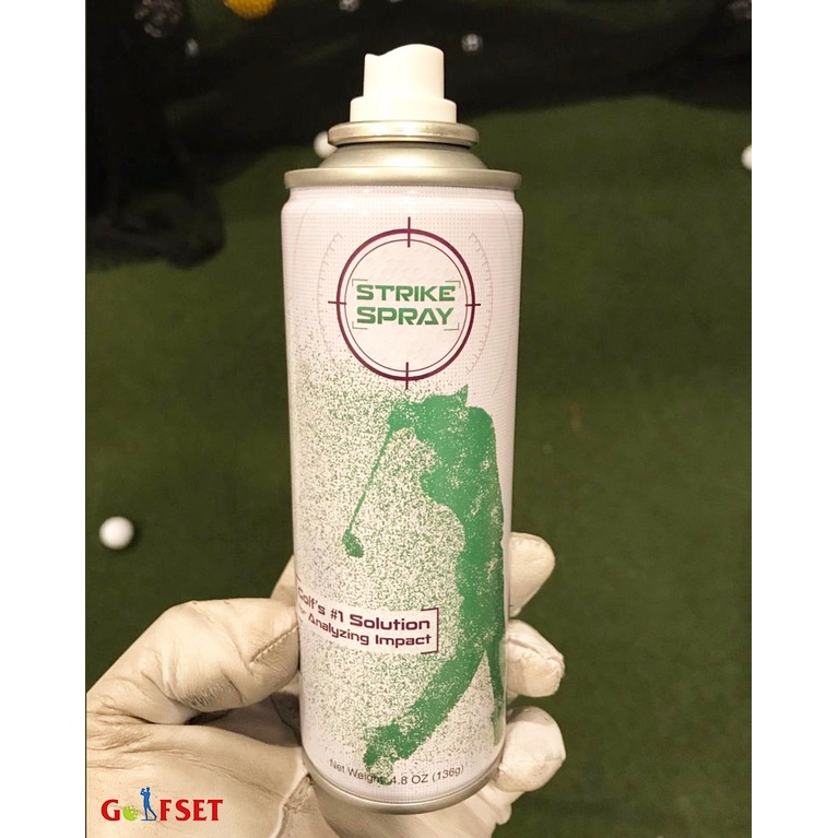 Strike Spray - Bình Xịt Mặt Gậy Golf Phân Tích Điểm Tiếp Xúc Bóng